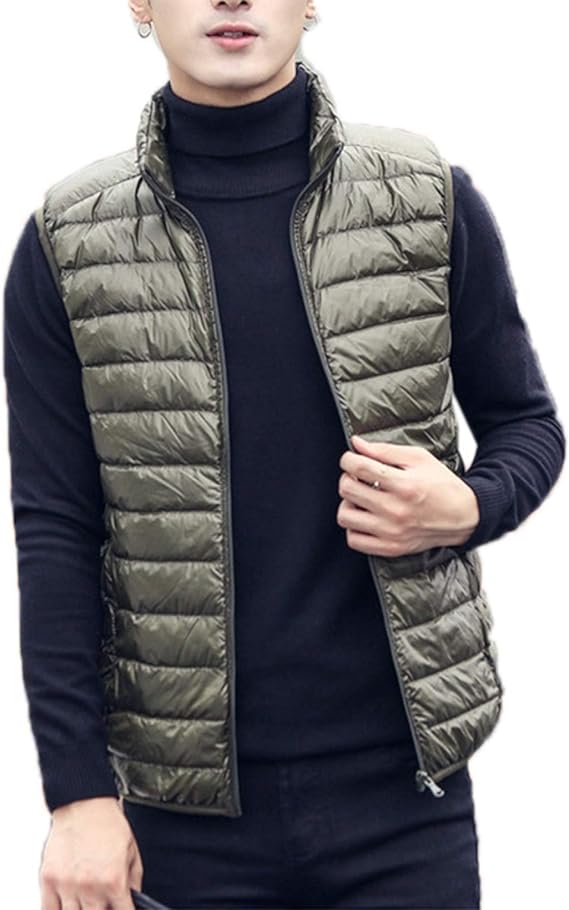 Amazon ダウンベスト メンズ ベスト 中綿ベスト アウター 冬 防寒 防寒対策 保温性 暖かい 軽量 無地 カジュアル 重ね着 ジップアップ ポケット付き 大きいサイズ ノースリーブ アウトドア 保温ウェア 登山 防風 防寒 春秋冬 ベスト 通販