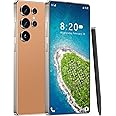 Huness I25 Ultra Unlocked Phone,Built in Pen The Phone,Cell Phone Battery 7000mAh 6.99" HD Screen,Android 14 8+256GB Smartphone,Dual SIM/5G/Face ID/Fingerprint Lock/GPS (Orange)