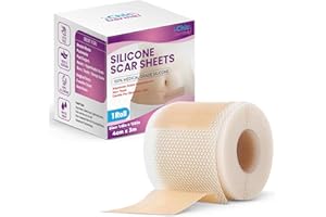 Chic Derma Silicone Scar Tape 1.6" x 120" - Silicone Scar Sheets for Surgical Scars - Medical Grade Soft Silicone Strips for 