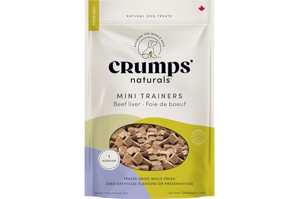 Crumps' Naturals Mini Trainers Freeze Dried Beef Liver (1 Pack),, 1.9OZ/ 55G