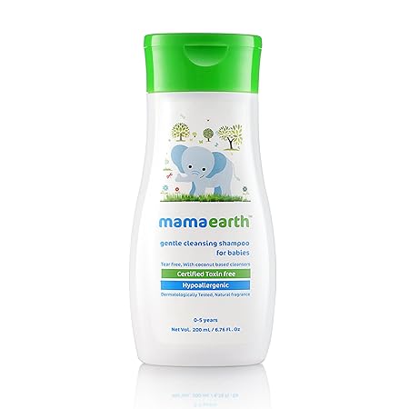 Mamaearth Gentle Cleansing Baby Shampoo : New borns, babies and kids (0-5 Years).200ml