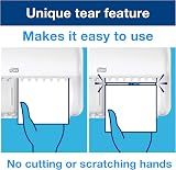 Tork T4 Black Toilet Paper Dispenser Wall Mounted Elevation view 3