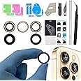 Rear Camera Lens Glass Replacement for iPhone 12 Pro Max, GVKVGIH Back Camera Lens Replacement with Double-Sided Adhesive & Repair Tool Kit (for 12Pro Max)