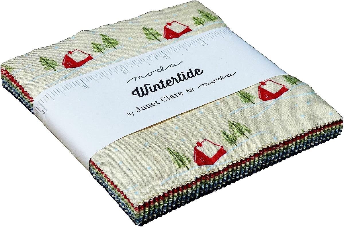 Good Tidings Charm Pack by Brenda Riddle Designs; 42-5 Inch Precut Fabric Quilt Squares