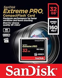 SanDisk 32GB Extreme PRO CompactFlash Memory Card