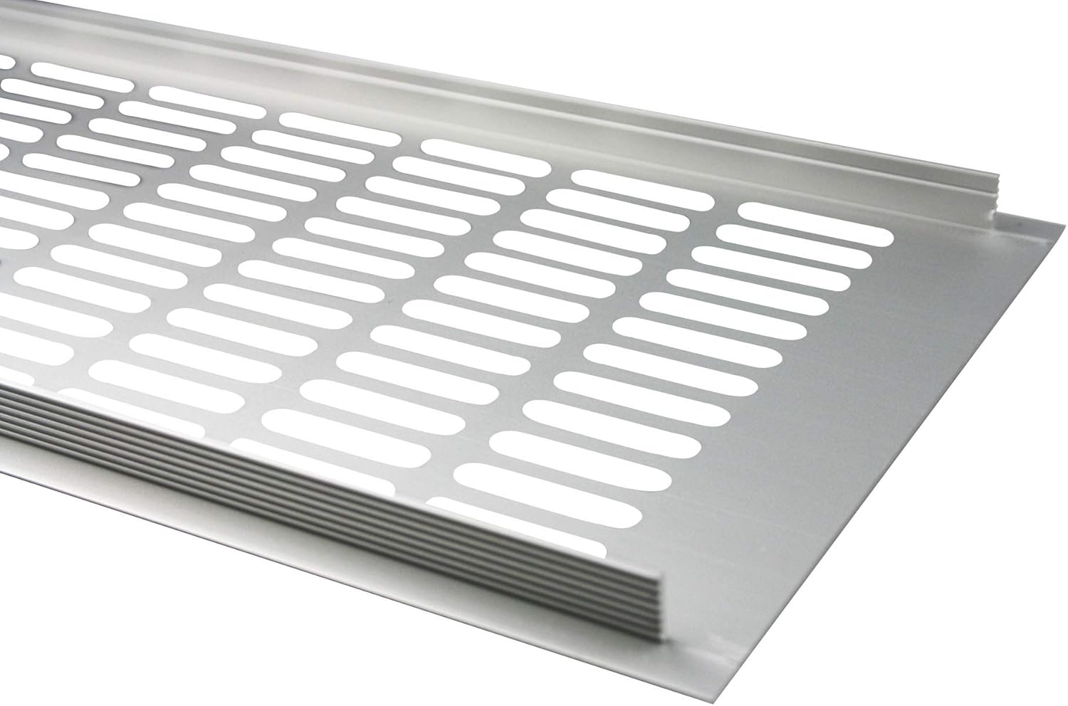 MS Beschläge ® F1 Ventilation Grille Plate Heating Cover 150 mm x 200 mm Various Colours (Silver Anodised - Image 3