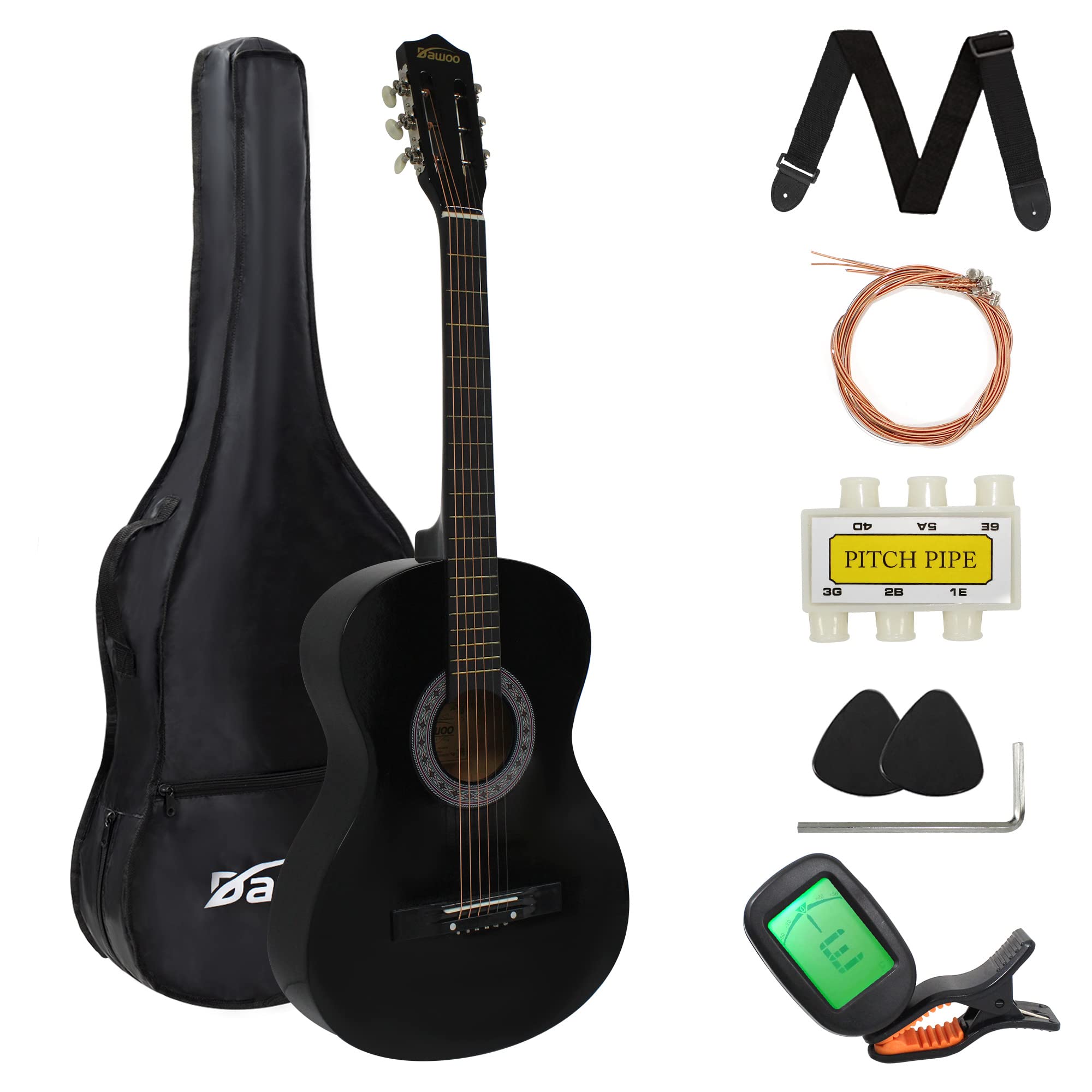 DAWOO 4/4 Size Acoustic Guitar -38 inch Classic Guitar,A Quality Choice for Beginners and Music Lovers