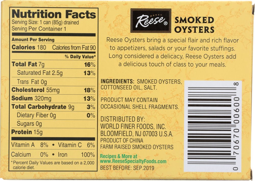Nutritional Value Of Oysters Smoked Blog Dandk