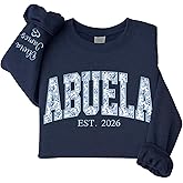 Famitrendz Personalized Floral Embroidered Mama Sweatshirt, Custom Mama Sweatshirt, Grandma Gifts Christmas, Mother's Day 6