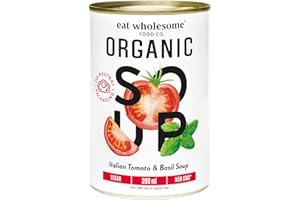 Eat Wholesome Organic Tomato & Basil Soup 398 ml (Pack of 12)