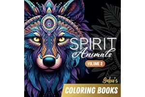 Coloring Book for Adults: Spirit Animals Volume 2 | Gabu's Coloring Books