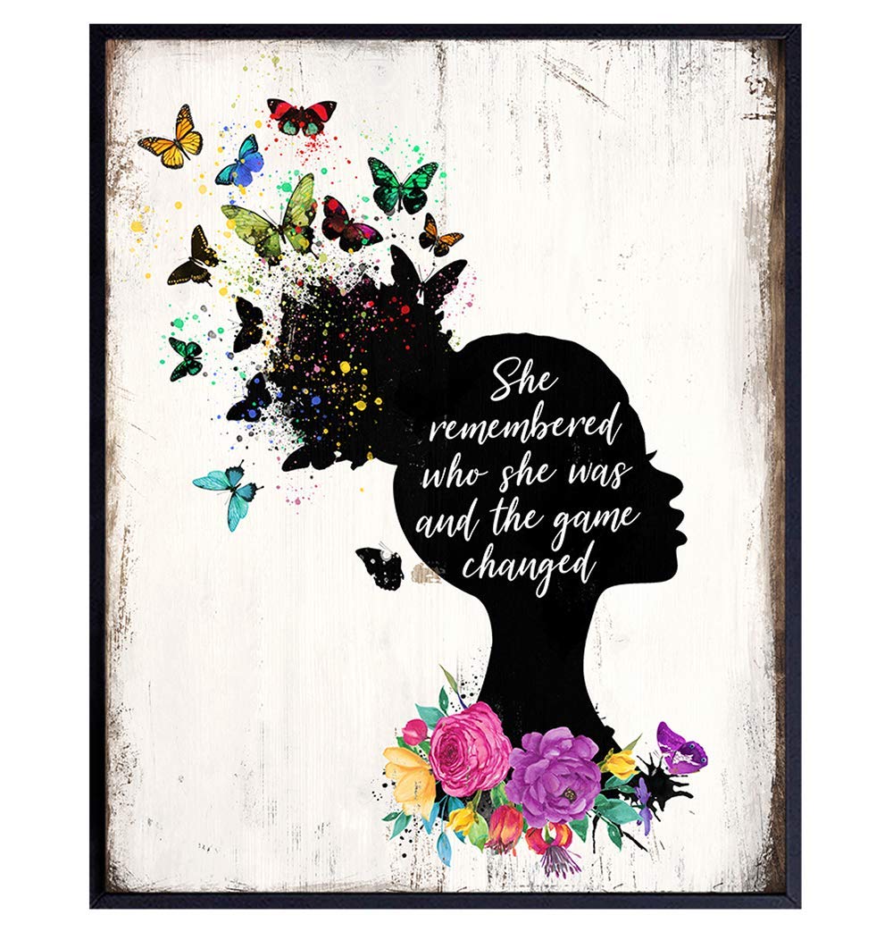 Amazon.com: Motivational Positive Quote - Black Wall Art Decor for
