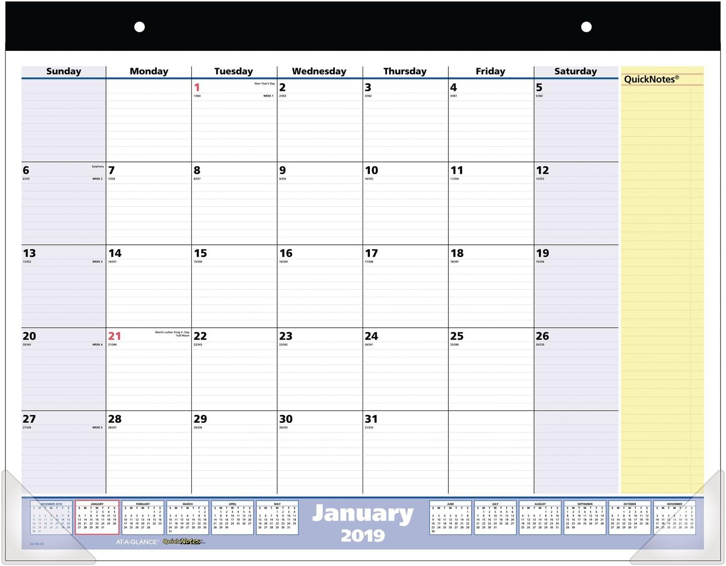 Best 2018 Desk Calendar 22X17 At A Glance