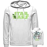 STAR WARS Men's The Empire Strikes Back Green Logo Back Poster Pull Over Hoodie