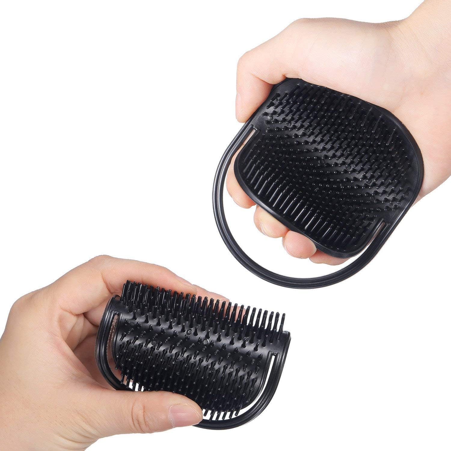 12 Pieces Pocket Palm Combs, Soft Portable Shampoo Comb Pocket Brush Massager Hair Brush Comb for Home Office, Travel and Pets - Image 5