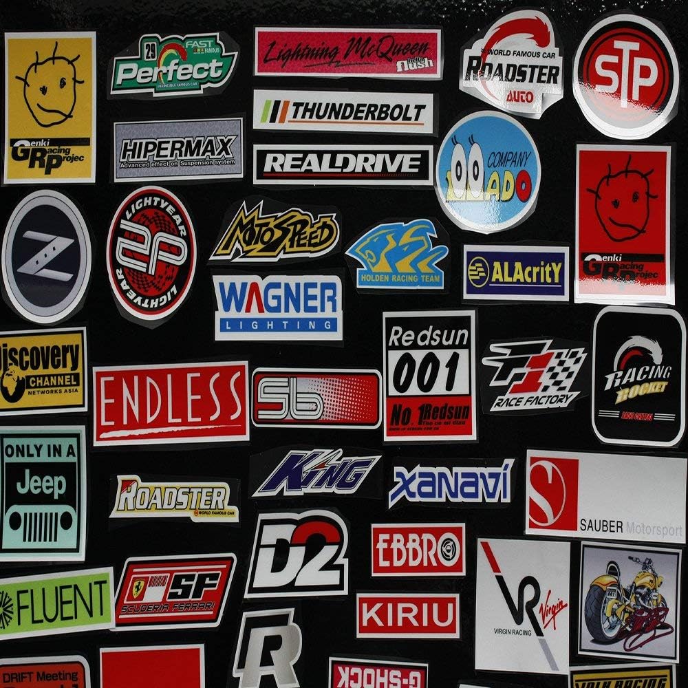 Amazon Co Jp 大量レーシングpvc防水ステッカー工具箱 Usdm車シールセット厳選オートバイデカールアメ車世田谷ベース風ハコスカヘラフラ 並行輸入品 50枚セット 家電 カメラ