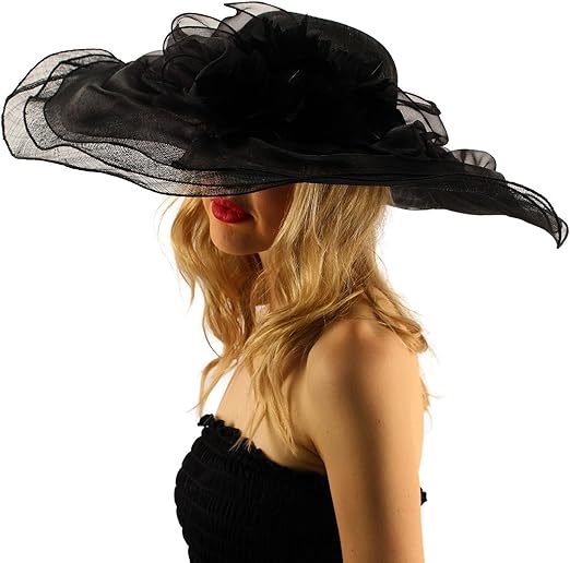 wide brim dress hat