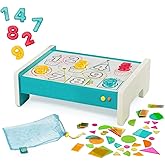 B. toys - Look & Shine - Educational Light Box Playset - 71-Pieces Set for Art, Learning & Tracing - 50 Geometric Shapes, 10