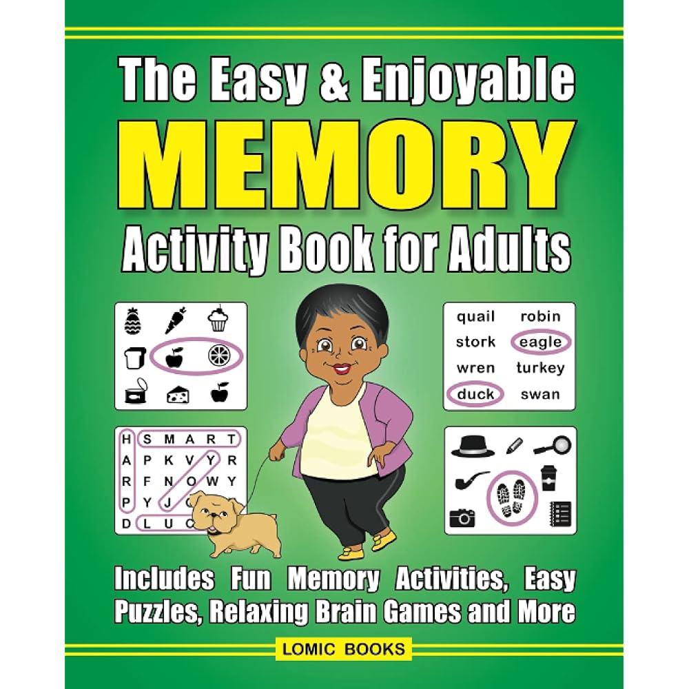 Buy The Easy & Enjoyable Memory Activity Book For Adults: Filled with Fun  Memory Activities, Easy Puzzles, Relaxing Brain Games and More Paperback –  Large Print, 18 Aug. 2021 Online at Lowest