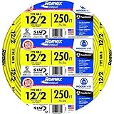Southwire 28828255 250' 12-2 NMW/G WIRE, 12 AWG, Yellow