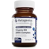 Metagenics D3 2000 IU Complex Vitamin D3 Supplement - Supports Bone Health, Immune & Healthy Inflammation Response* - with Isoflavones for Absorption - Gluten Free - 3 Month Supply - 90 Count