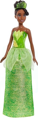 Mattel Disney Princess Tiana Posable Doll with Sparkling Outfit HLW04 view 7