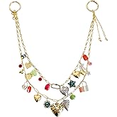 QTMY Chain Keychain Bag Charms for Handbag Purse Backpack Accessories for Bogg Bag,782