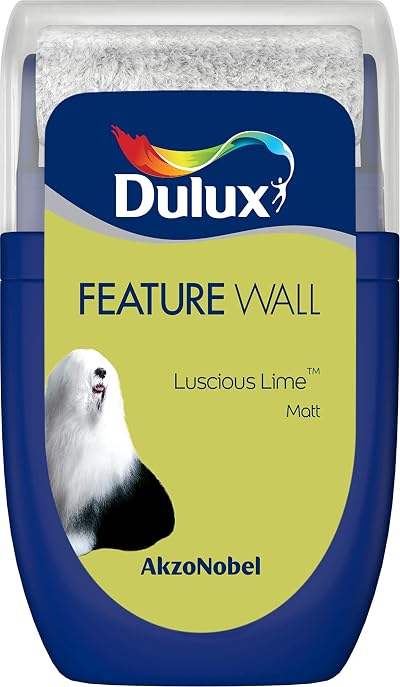 Dulux Feature Wall Tester Paint Luscious Lime 30 ml Water Based Easy to Apply