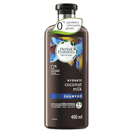 Herbal Essences Coconut Milk SHAMPOO- For Hydration- No Paraben, No Colorants, No Gluten , 400 ML