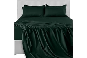 LUX Décor Full Sheet Set - 4 Piece Ultra-Soft Microfiber Bed Sheets with Flat Sheet, 16 Inches Deep Pocket Fitted Sheet & 2 P