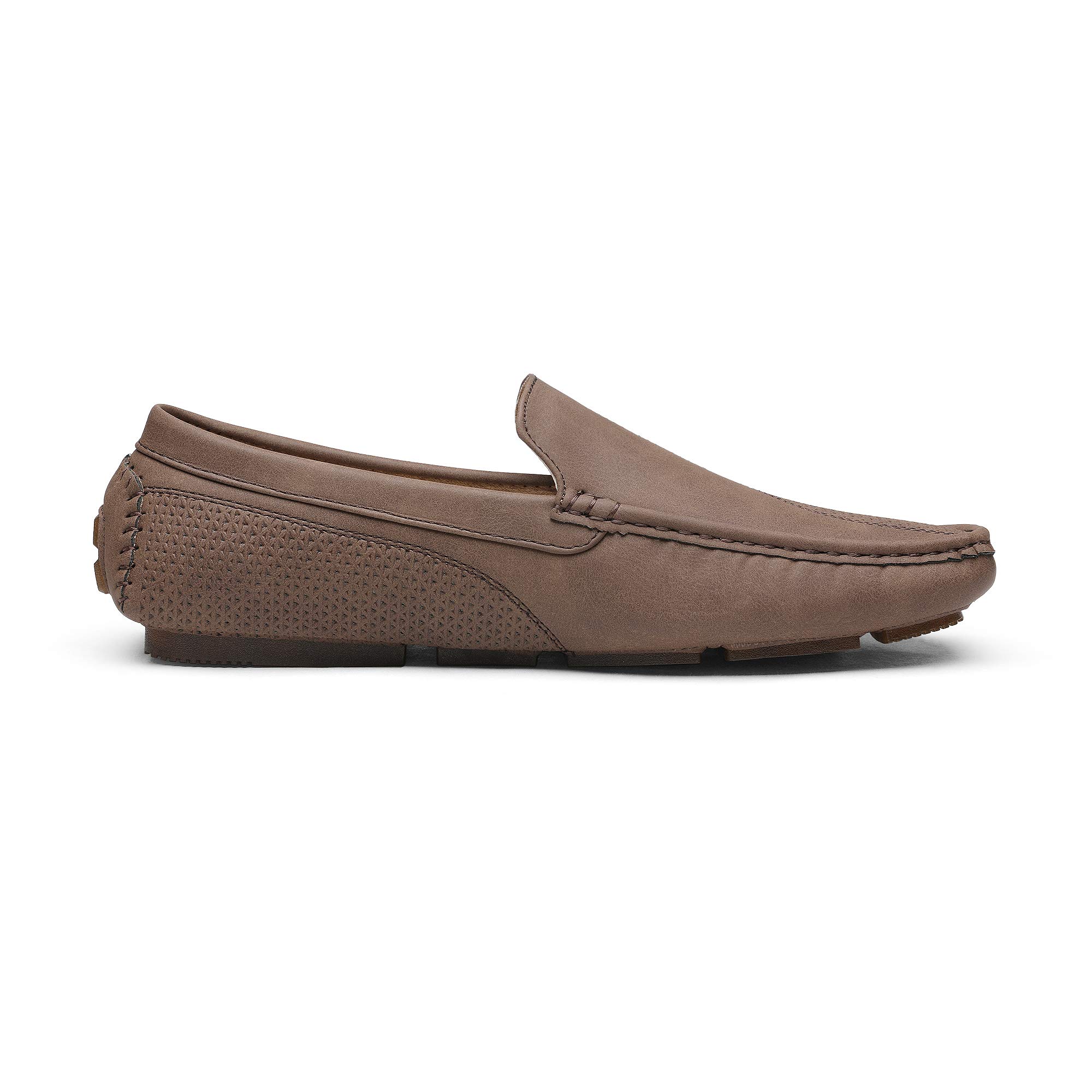 Bruno Marc Herren Klassische Mokassins Flache Slipper Slip on Penny Loafer Weich Comfort Schuhe Bootsschuhe,Size 41.5,Braun,3251314 3