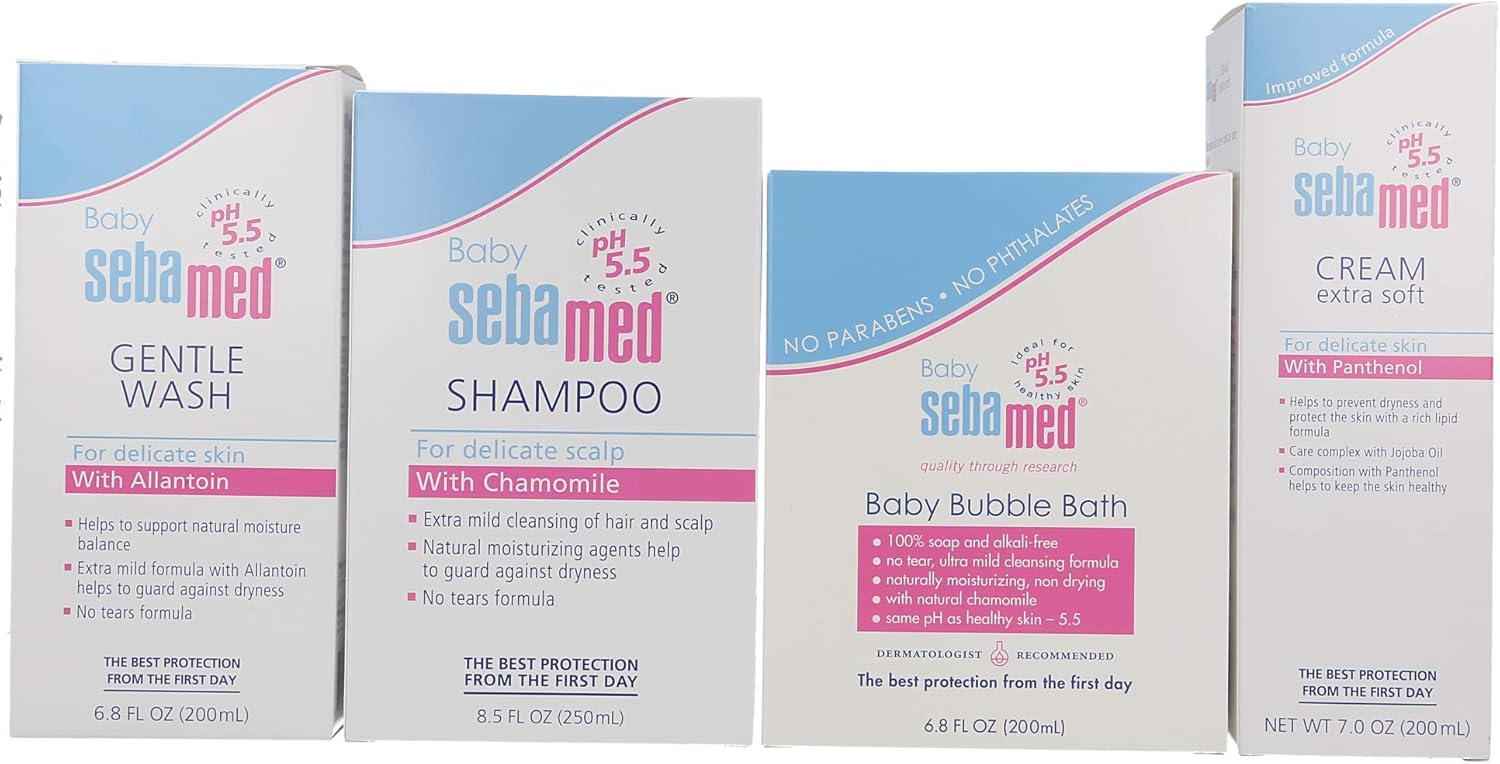 sebamed baby wash and shampoo