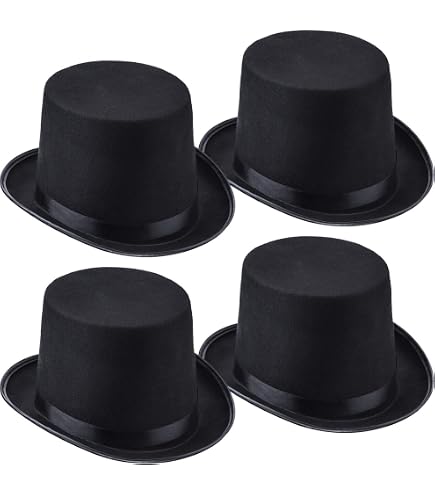 Asymmetric Top Hat, TWISTED Brim, Two Shaded: Grey and Black, Wool Felt