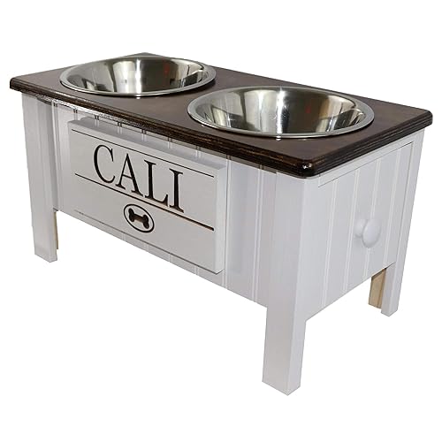 Amazon Com Raised Dog Bowls Feeder Elevated Dog Food And Water