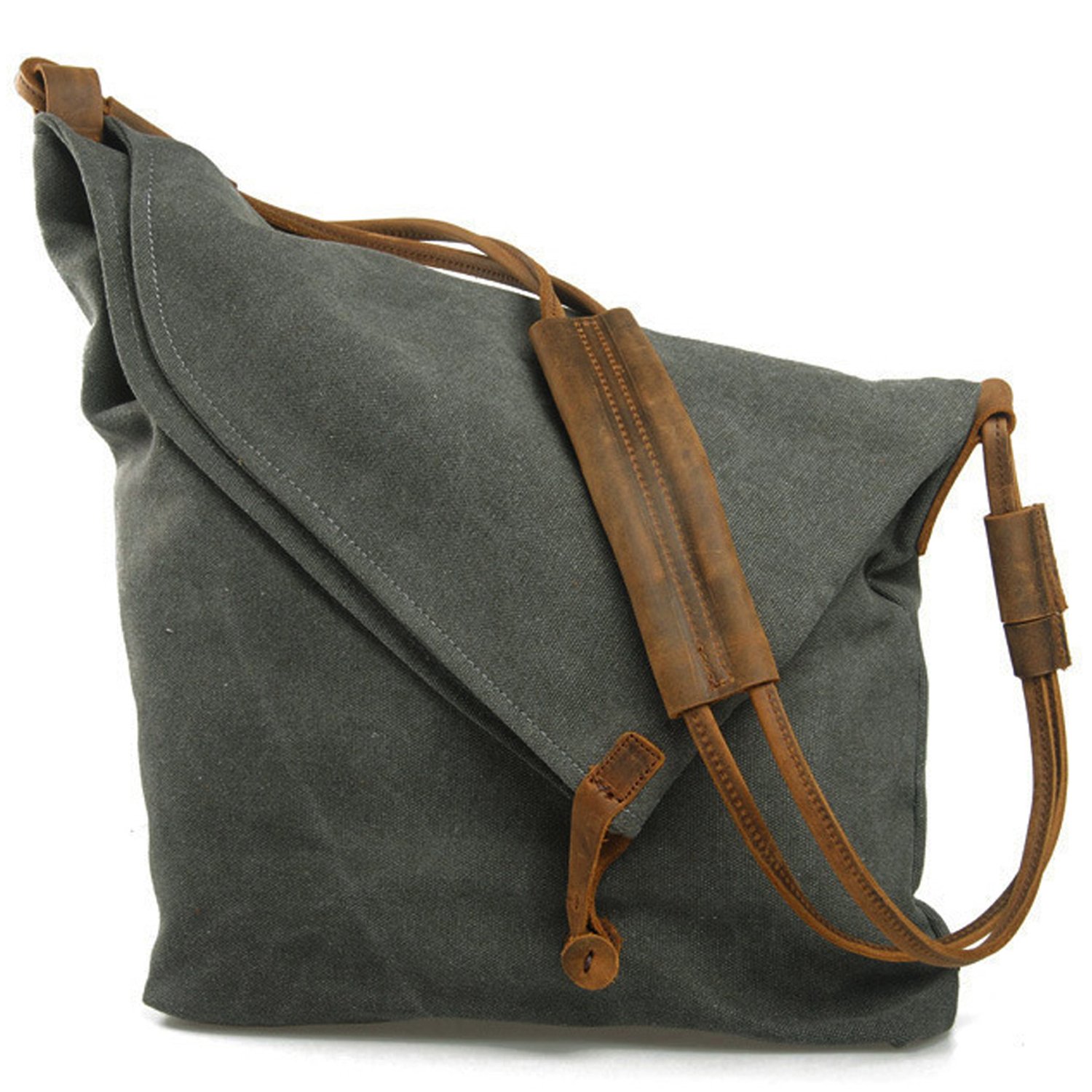 EcoCity Unisex Hobo Canvas Cross Body Handbag Purse Messenger Shoulder ...