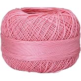 Lizbeth Size 80 HH80622 HH80 Lizbeth Cotton Thread 184 Yds 10 Grams, Pink Medium