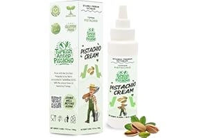 ISTANBUL PREMIUM EATABLES Istanbul Premium Pistachio Cream, Squeezer Ice Cream Topping, Ideal for Dubai Chocolate Bar, Dessert, Kataifi & Knafeh, Crema de Pistacho, 10 oz/300g