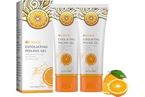 Orange Purifying Exfoliating Gel,Deep Exfoliating Face Wash,Orange Gel Face Scrub Brightening,Soft Your Skin and Remove Dead 