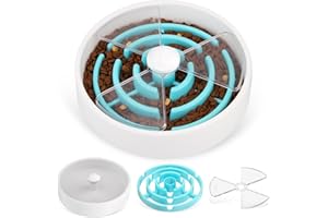 ATDOALL Slow Feeder Dog Bowls, Maze Dog Food Puzzle Feeder for Dry Food/Wet Food/Raw Food, Non-Slip Interactive Dog Feeder for Large/Medium/Small Dogs