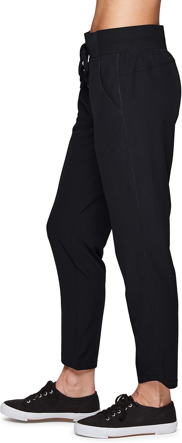 RBX Active Women's Relaxed Fit Lightweight Quick Drying Stretch Woven Pants with Pockets at  Women’s Clothing store