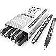 Pentel Arts Pointliner Drawing Pen, 0.1mm, Black Ink, Box of 12 Pens (S20P-1A)