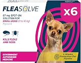 Naqua FleaSolve Small Dog 2-10kg 6 x Pipettes Spot On Flea Treatment
