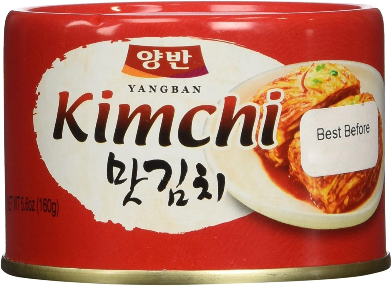 Cabbage Kimchi in can(Tasteful Kimchi) 5.6 Ounce by Yangban