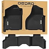 OEDRO Upgraded Floor Mats Fit for Dodge Ram 1500 Quad Cab 2002-2008, Dodge Ram 2500/3500 Quad Cab 2003-2009, All Weather TPE Floor Liners, Car Mats Tailored Fit Ram 1500 Accessories, 1st and 2nd Row