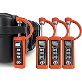 LAFENLIN 4-Pack TSA-Approved Gun Case Locks for Secure Firearm Transport & Storage, Cut-Proof Heavy Duty Padlocks Fit Gun, Rifle, Handgun, & Pistol Travel Cases, Orange