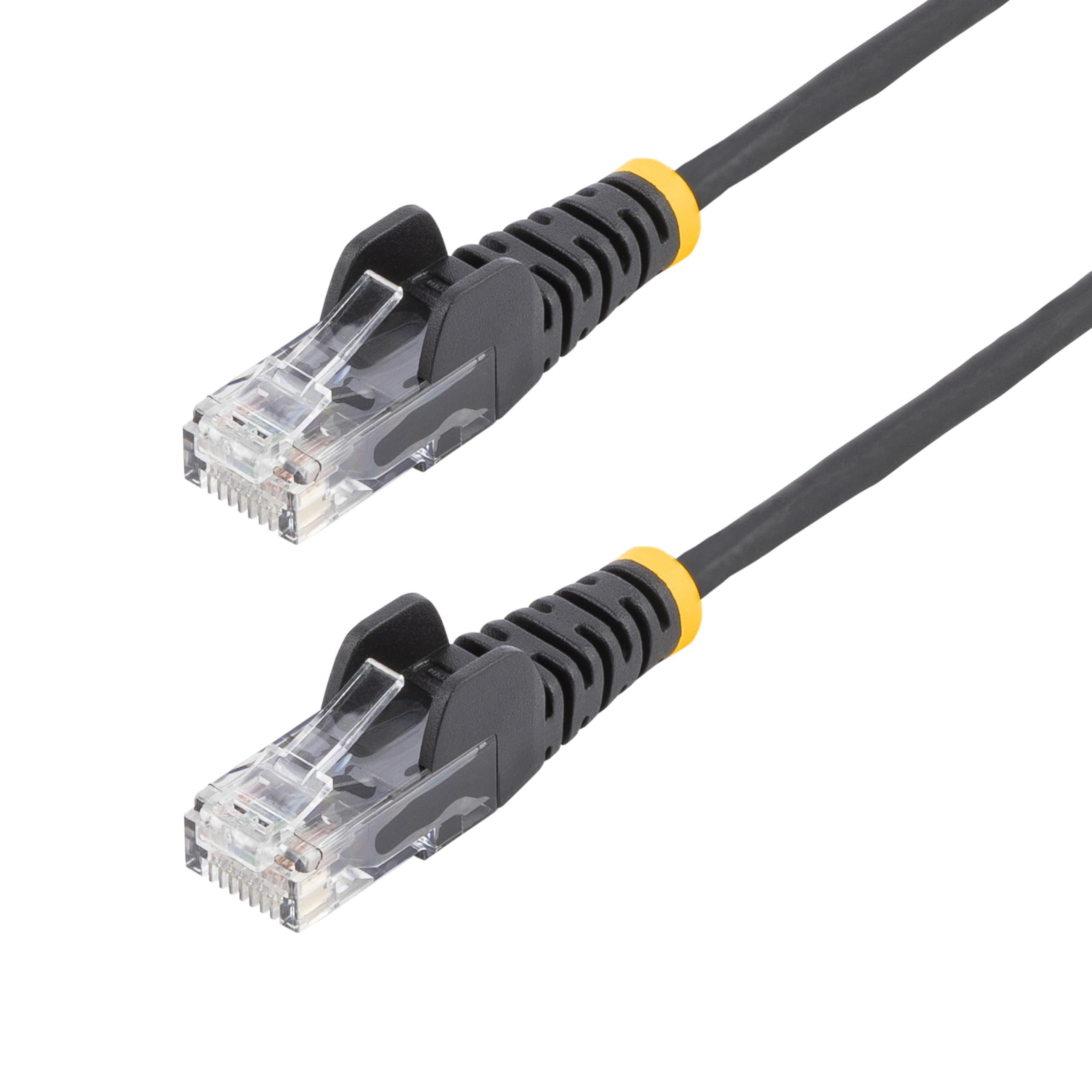 StarTech.com 2 m CAT6 Cable - Slim CAT6 Patch Cord - Black - Snagless RJ45 Connectors - Gigabit Ethernet Cable - 28 AWG (N6PAT200CMBKS)