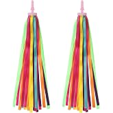 PATIKIL Bike Streamers | Scooter Handlebar Tassels Grips Ribbon Accessories Decorations for Girls Bicycle Tricycle Handles