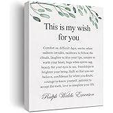Inspirational Quotes Canvas Wall Art Motivational This is My Wish for You Quote Canvas Print Positive Canvas Painting Office 