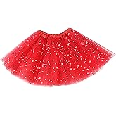 Girls Tutu Classic Elastic 3 or 4 Layered Tulle Skirt Tutu for Toddler Girl, 2-8Years