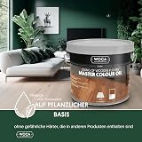 WOCA Master Color Oil White 1L Wood Furniture Floors Trim Cabinets Plant Based view 2